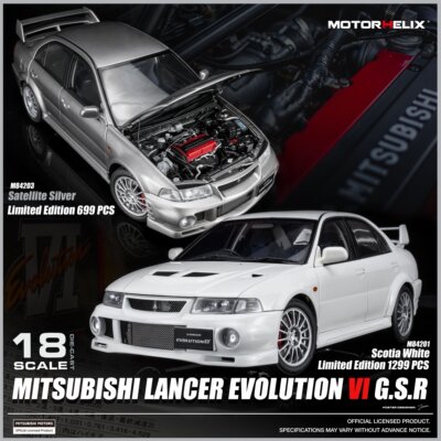 MH三菱EVO6代汽车模型118