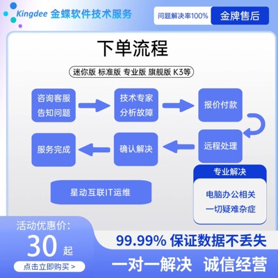 金蝶软件远程服务反月结年结恢复