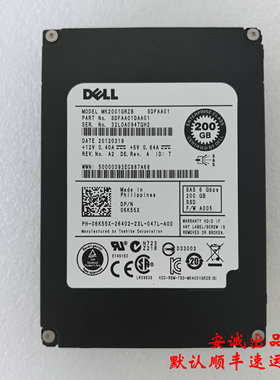 DELL 06K55X 200G SSD SAS 6G 2.5 MK2001GRZB 拆机原装固态硬盘