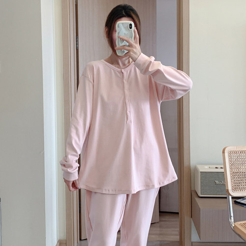 哺乳纯棉家居服棉大码春秋冬