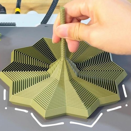 爆款3D打印八边形手柄螺塔魔幻