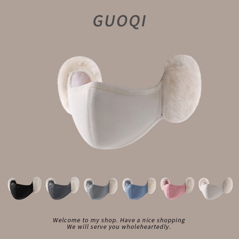 骑行防寒好物保暖冬季白色加绒