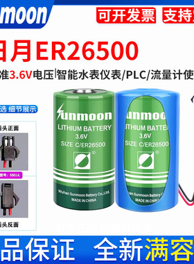日月ER26500 智能水表仪表3.6V物联网天然气涡轮2号 流量计锂电池