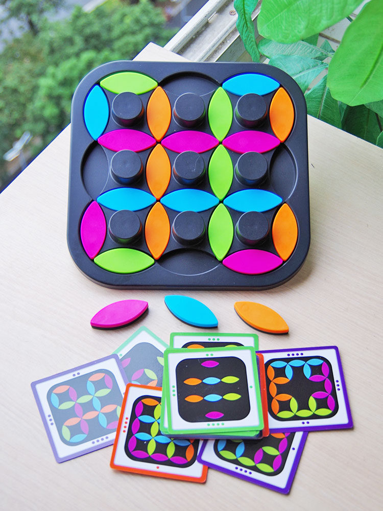 旋转颜色叶子拼图闯关桌游儿童益智玩具思维专注力观察力训练游戏,玩具/童车/益智/积木/模型,儿童桌面游戏类,淘宝优惠券,粉丝福利购,淘宝优惠卷