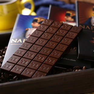 进口俄罗斯纯可可脂黑巧克力100%90%77%健身拿破仑代餐饱腹感70g