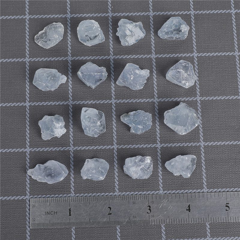 新奇特创意小颗粒精美天然蓝晶簇晶芽原石毛料 矿物晶体原石材料