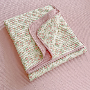 A类水洗棉床盖三件套夹棉单件床单榻榻米防滑垫2025新款四季通用