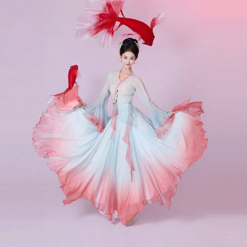 古风绝美仙女服飘逸大裙摆中国风
