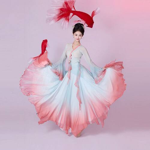 古风绝美仙女服飘逸大裙摆中国风