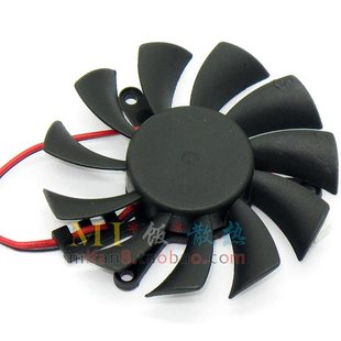 孔距3.9cm 全新 直径5.5cm 6010M12F显卡风扇 2针接口 T&T