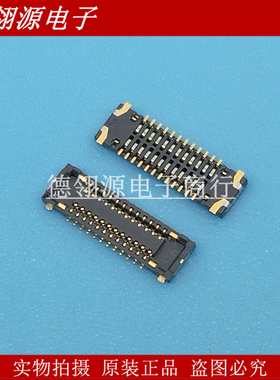 AXG724047 0.35mm间距24pin母座 全新原装连接器 正品现货