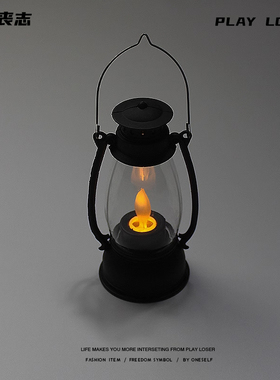 迷你灯仿火摆件装饰品工艺品礼物家居小灯无聊了打开很温暖