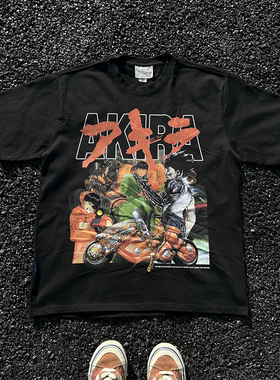 王有病工作室 重磅260G！Akira阿基拉周边T-shirt短袖t恤情侣装