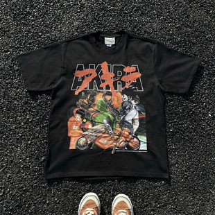 王有病工作室 重磅260G！Akira阿基拉周边T-shirt短袖t恤情侣装