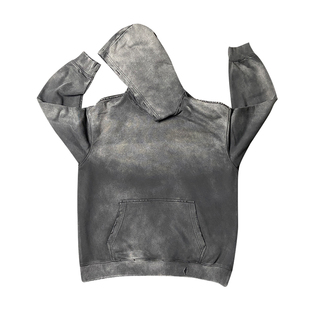 王有病工作室 只做心头好物!重磅厚实水洗450克做旧纯色连帽卫衣