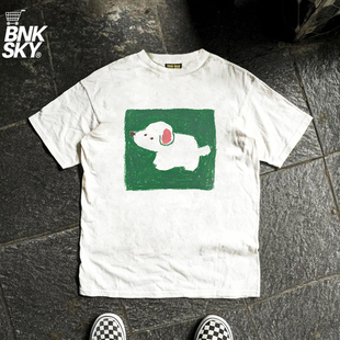 王有病工作室 220G 透气正肩版 ！ins潮酷短袖T恤艺术家设计校园