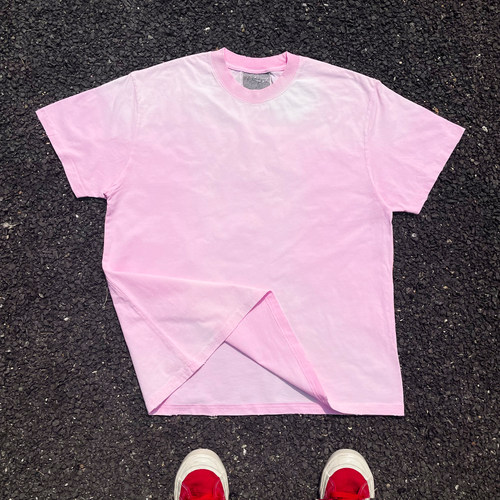 王有病工作室 255克重磅！吊染渐变高级T shirt短袖T恤宽松情侣装