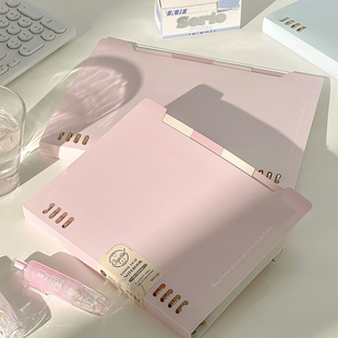 文谷清新不硌手活页本可拆卸高颜值学生用开学笔记本考研错题记事