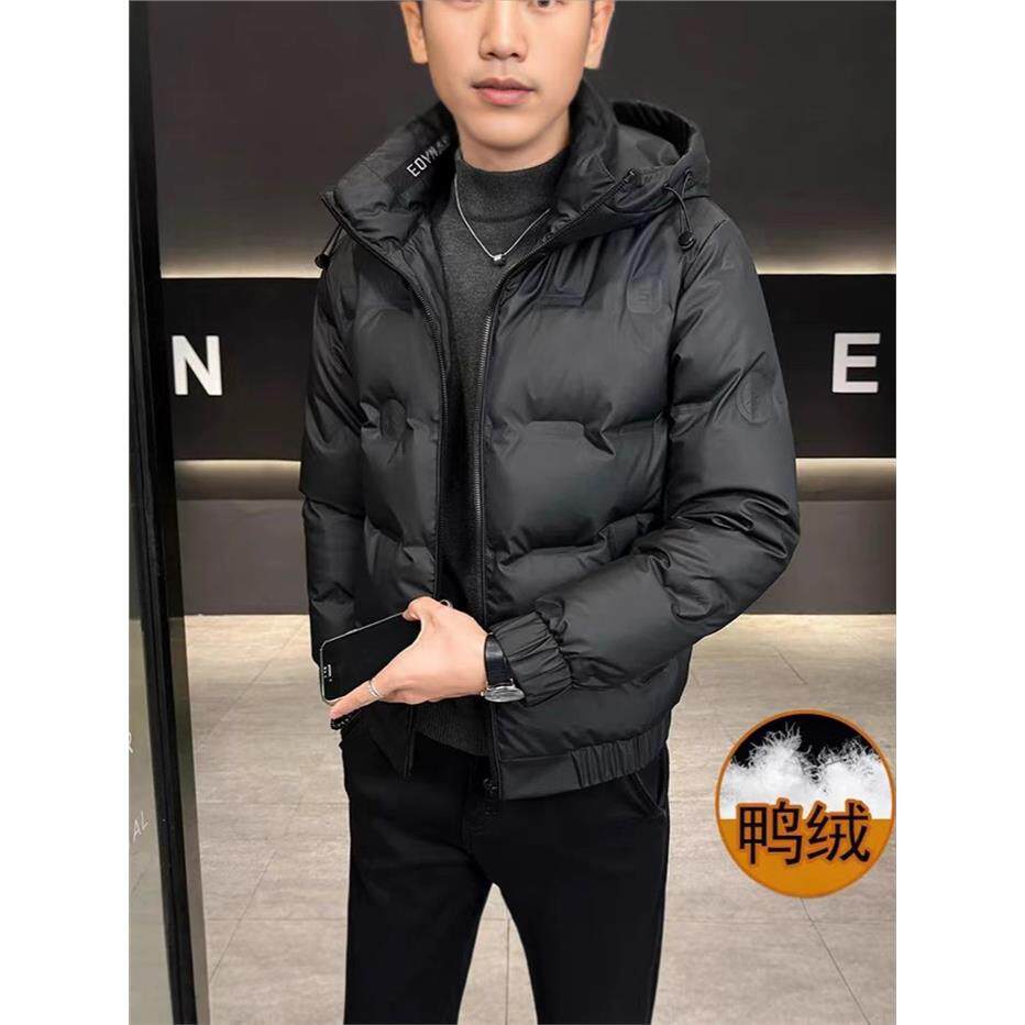 青连帽夹克衫轻薄羽绒服