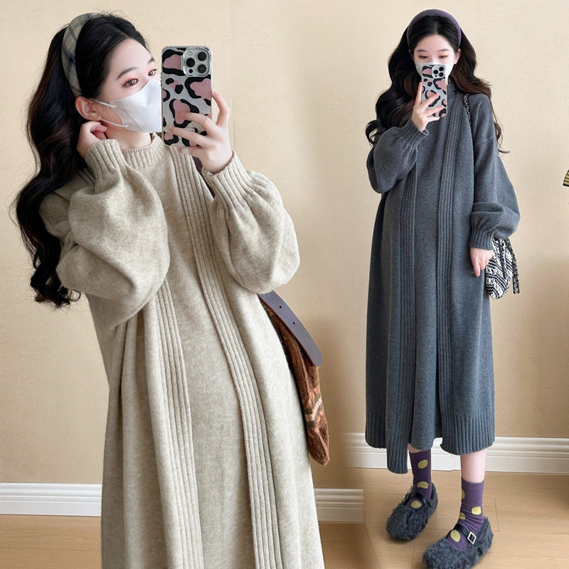孕妇装秋季潮妈连衣裙秋