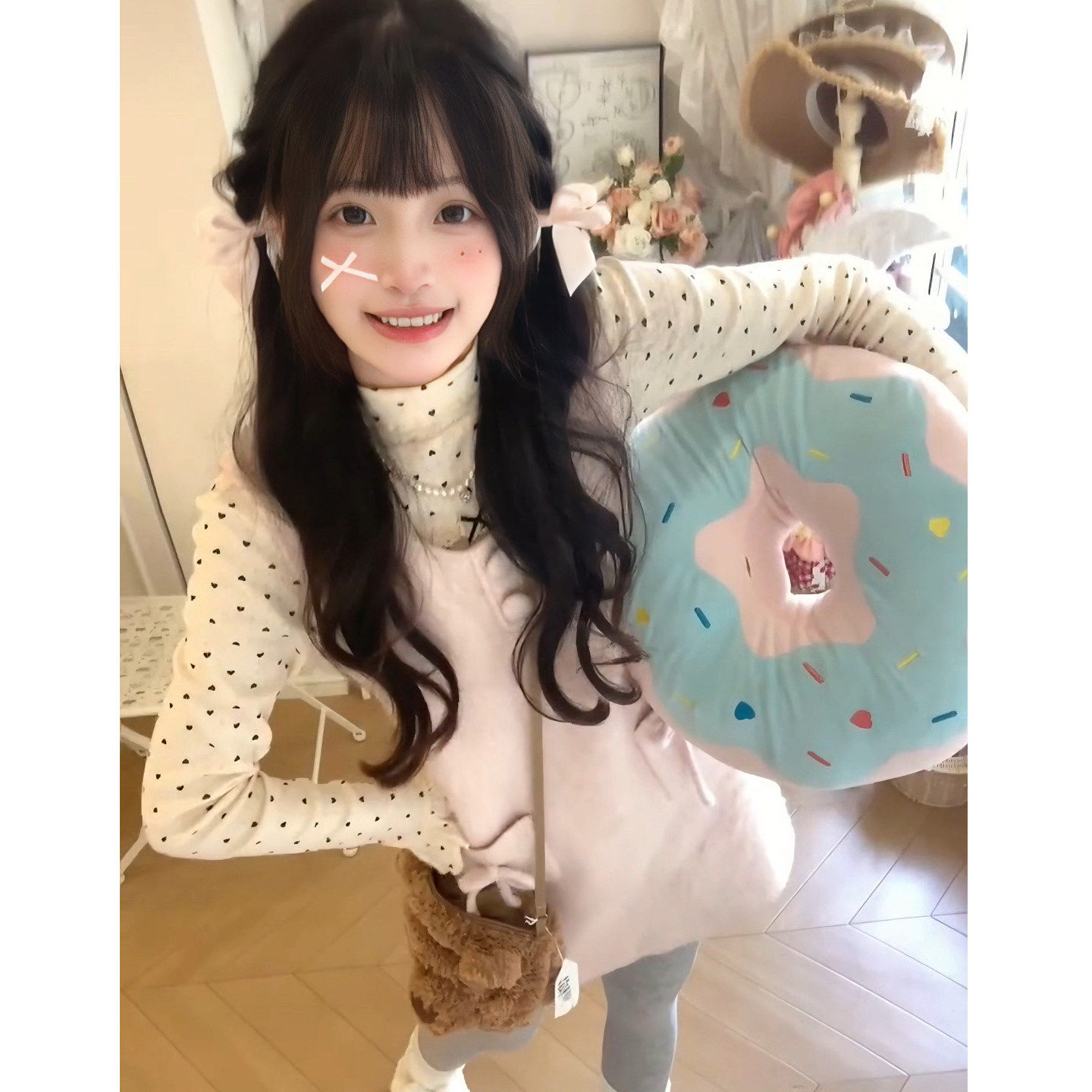 奶fu可爱甜妹套装女秋冬