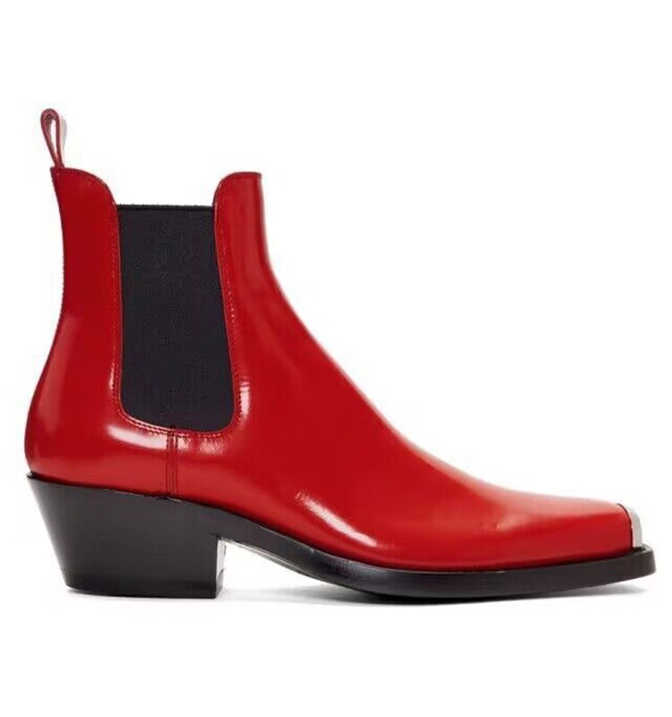 Chelsea Boots for Men: 2025 Stylish Shiny Leather - Taobao product photo 5