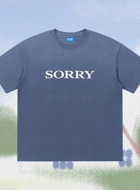 SOMETHING by COC CUBE“SORRY”bootleg印花短袖TEE