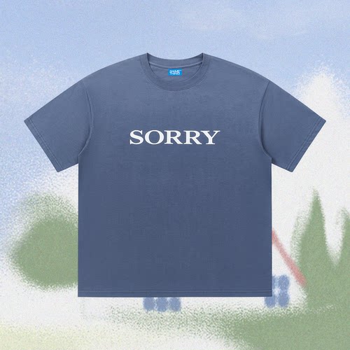SOMETHING by COC CUBE“SORRY”bootleg印花短袖TEE