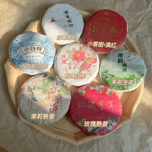 云南普洱压缩100g茶饼