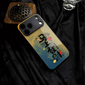 苹果17promax马年发财j玻璃手机壳马年新年祝福有钱适用苹果华为NOVA15proNOVA14至尊IQOOZ10TURBONOVA13PRO