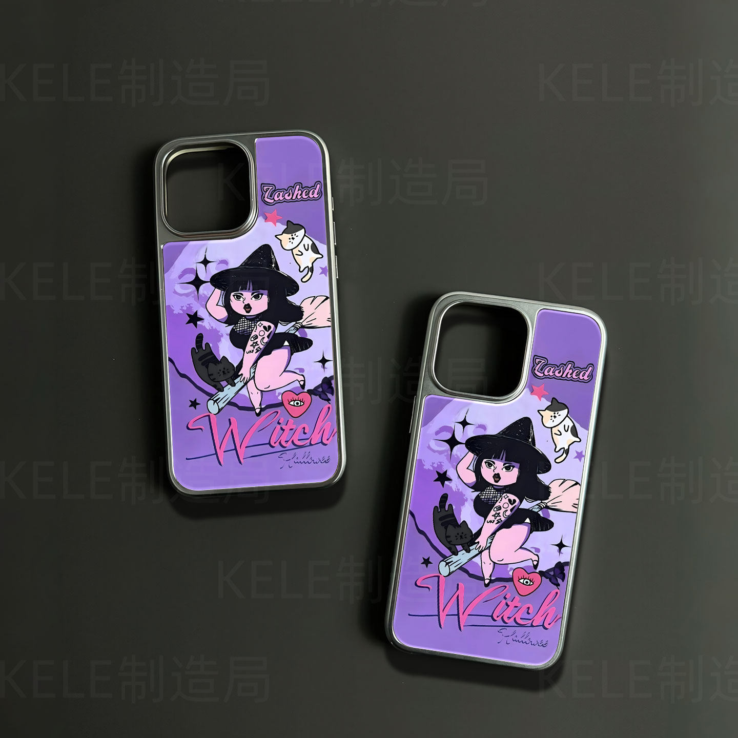 魔女骑帚电镀玻璃黑框磨砂手机壳适用苹果iphone17promax华为小米14PROVIVOX200PROMINI华为PURA70PROPLUSVIV,3C数码配件,手机保护套/壳,淘宝优惠券,粉丝福利购,淘宝优惠卷