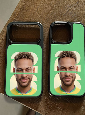 23内马尔手机壳大孔电镀黑框碳纤维二合一玻璃适用苹果17promax华为小米17PROMAXPURA80ULTRAP60PRO小米15PRO