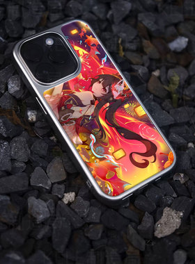 元宵灯会电镀玻璃黑框磨砂手机壳适用苹果iphone17promax华为小米15ULTRA荣耀300PROOPPOFINDX8PRO华为PURA80