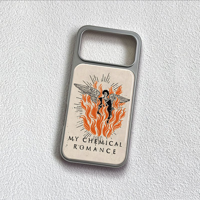 火中天使翼手机壳大孔电镀黑框碳纤维二合一玻璃适用苹果17promax华为P60PROPURA80ULTRA小米17PROMAX小米14P