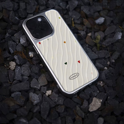 彩色爱心电镀玻璃黑框磨砂手机壳适用苹果iphone17promax华为小米14ULTRA荣耀300PROOPPORENO12VIVOX200PROMI