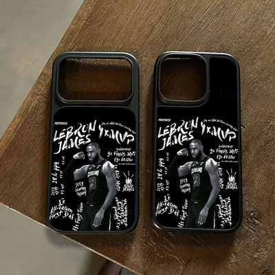 勒布朗詹姆斯手机壳大孔电镀黑框碳纤维二合一玻璃适用苹果17promax华为PURA80ULTRA小米14PROMATE70PROPLUSM