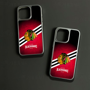 黑鹰队徽手机壳大孔电镀黑框碳纤维二合一玻璃适用苹果17promax华为PURA70ULTRAMATE60PROPLUSPURA80PROPLUS