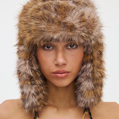 原创设计小众毛绒针织帽