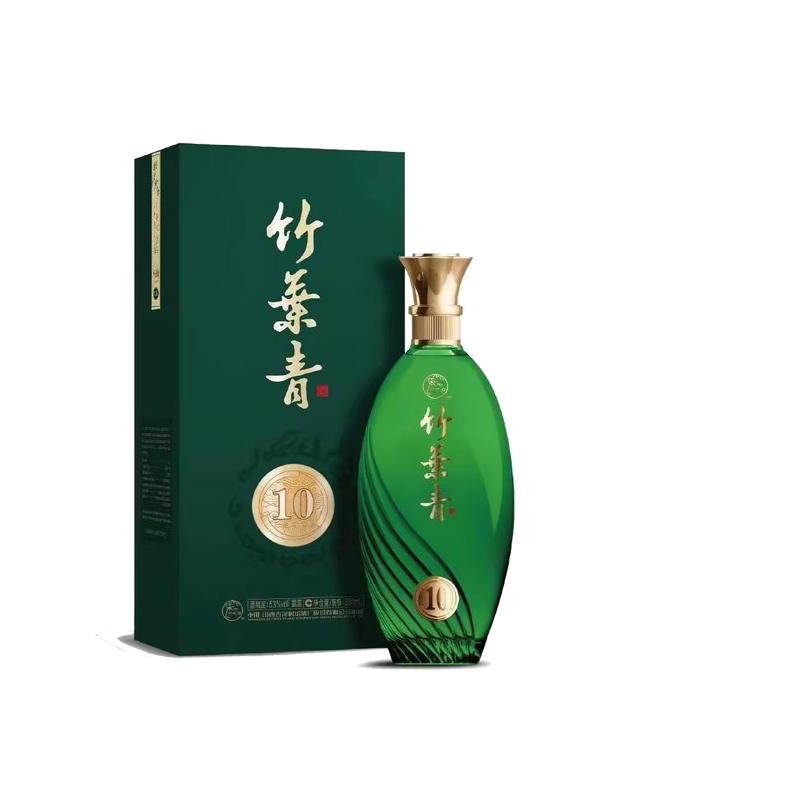汾酒53度青享10竹叶青酒500ml单瓶礼盒装山西杏花村露酒白酒