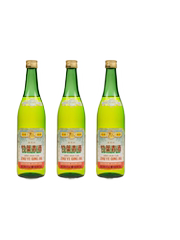 竹叶青酒45度传承竹叶青500ml*3瓶套装玻璃瓶特产杏花村露酒