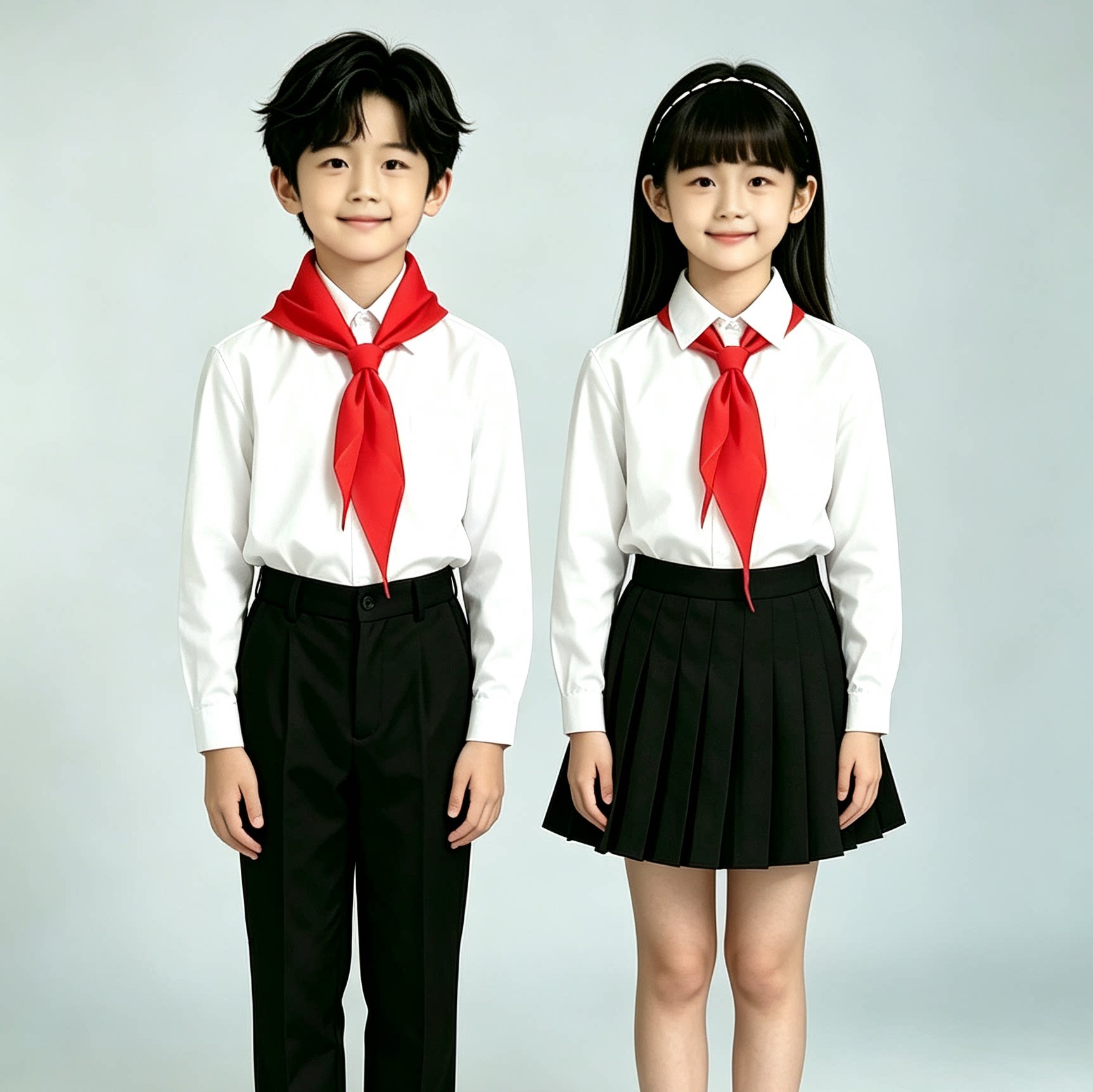 长征主题朗诵演出服初中生小学