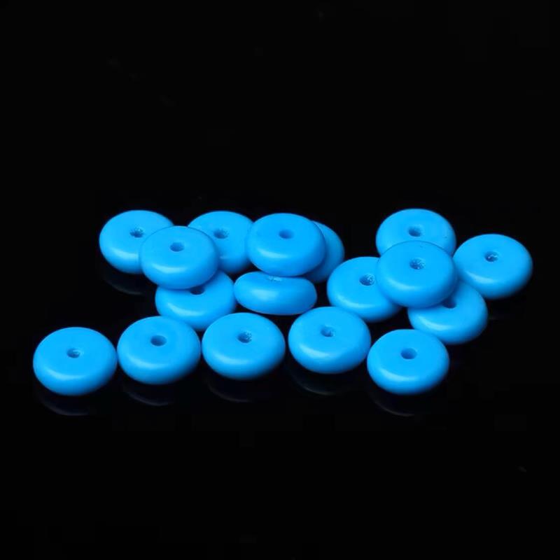 天然原矿绿松石隔片隔珠散珠手串配珠垫片文玩饰品配饰配件串珠