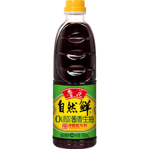 鲁花自然鲜酱油780ml酿造酱油