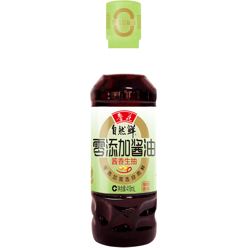 鲁花零添加酱油418ml调味品