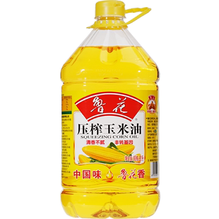 非转基因食用油 鲁花物理压榨玉米油5L 鲁花直营