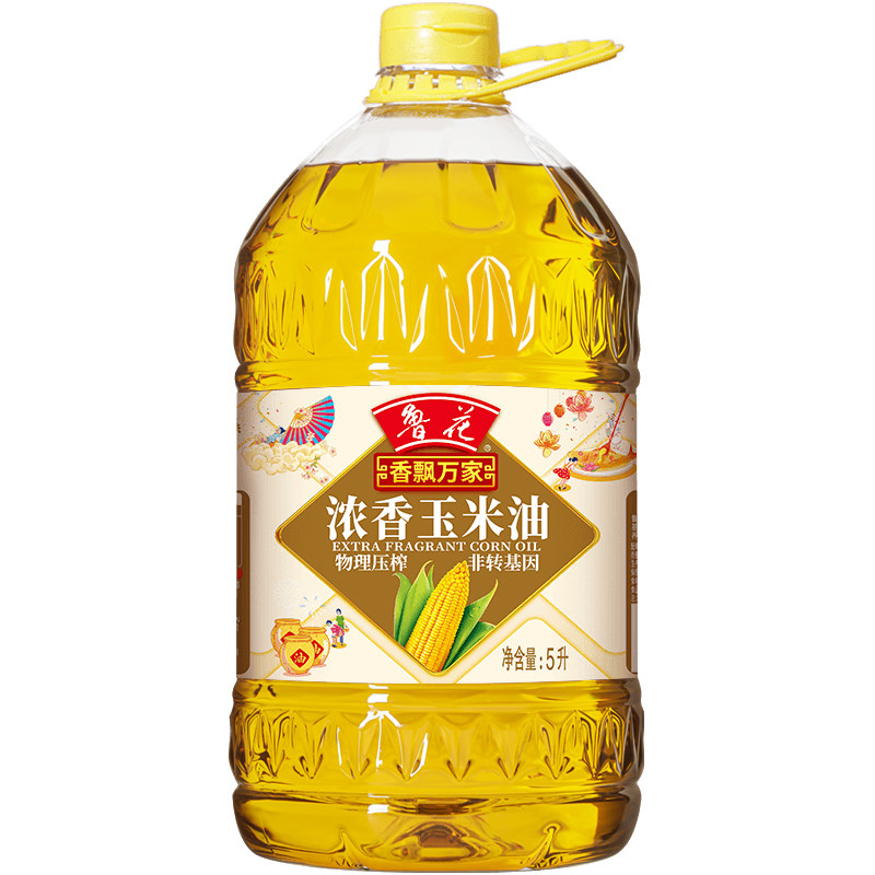 【鲁花直营】鲁花香飘万家浓香玉米油5L 物理压榨 非转基因图片