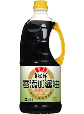 【鲁花直营】鲁花自然鲜酿造酱油1L*1酱香生抽零添加防腐剂