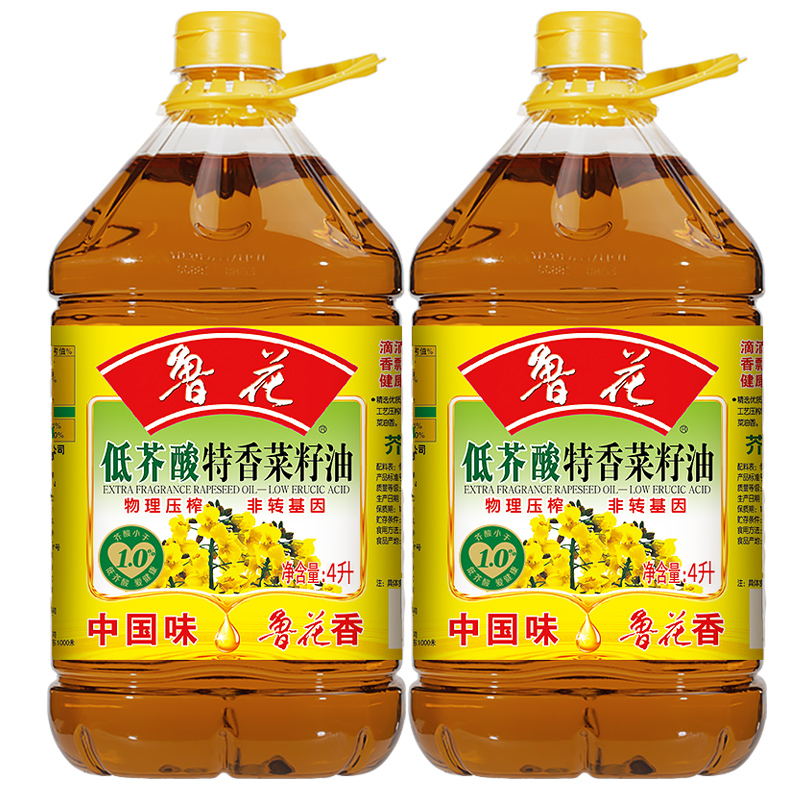 鲁花特香菜籽油4L*2非转基因