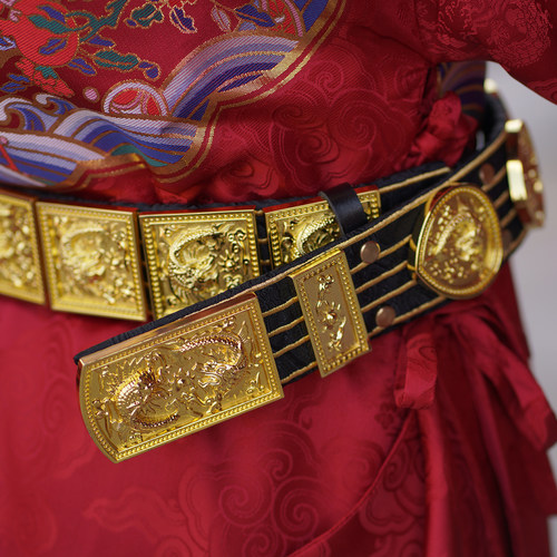 乌衣巷明制革带真皮汉服腰带