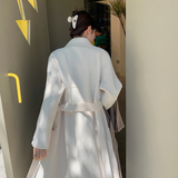 现货新款米白赫本风双面大衣092-2235-P265控398，女装毛呢外套，浙宝092